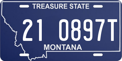 MT license plate 210897T