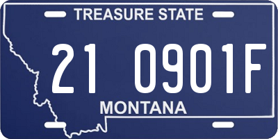 MT license plate 210901F