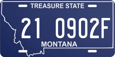 MT license plate 210902F