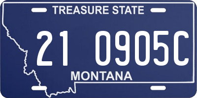 MT license plate 210905C