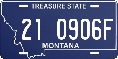 MT license plate 210906F