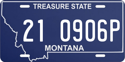 MT license plate 210906P