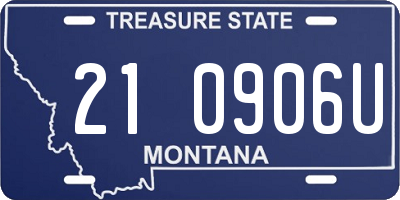 MT license plate 210906U