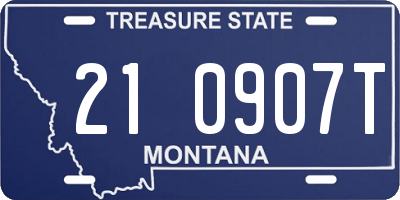 MT license plate 210907T