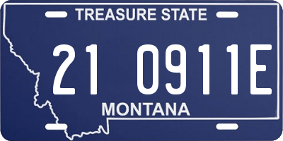 MT license plate 210911E