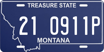 MT license plate 210911P
