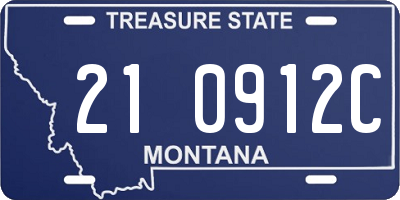 MT license plate 210912C