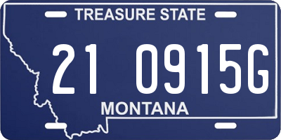 MT license plate 210915G