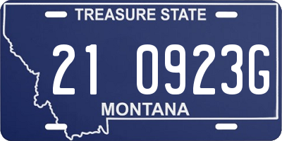 MT license plate 210923G