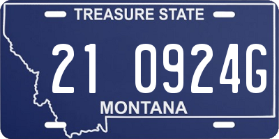 MT license plate 210924G
