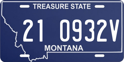 MT license plate 210932V