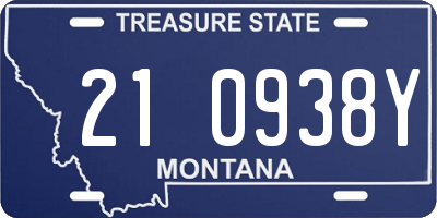 MT license plate 210938Y