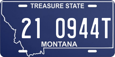 MT license plate 210944T