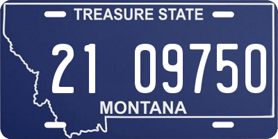 MT license plate 210975O