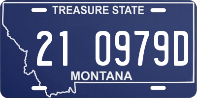 MT license plate 210979D