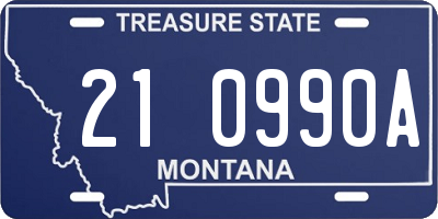 MT license plate 210990A