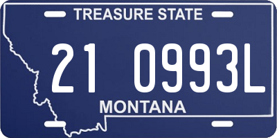 MT license plate 210993L