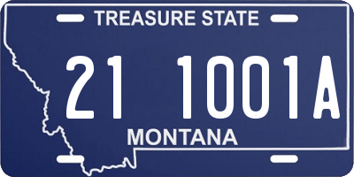MT license plate 211001A