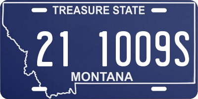 MT license plate 211009S