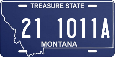 MT license plate 211011A