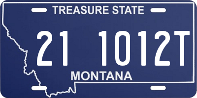 MT license plate 211012T