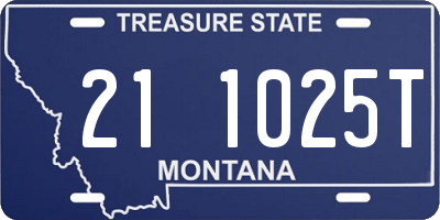 MT license plate 211025T