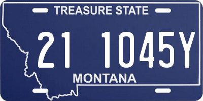 MT license plate 211045Y