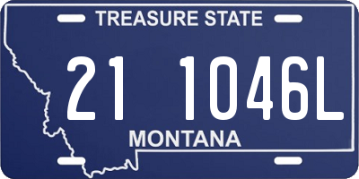 MT license plate 211046L