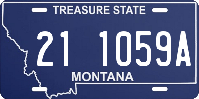 MT license plate 211059A