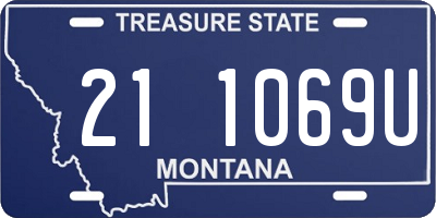 MT license plate 211069U
