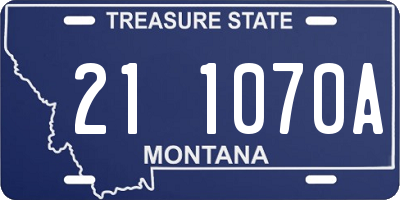 MT license plate 211070A