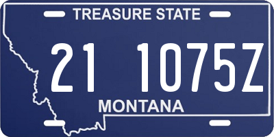MT license plate 211075Z
