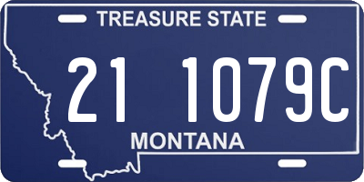 MT license plate 211079C