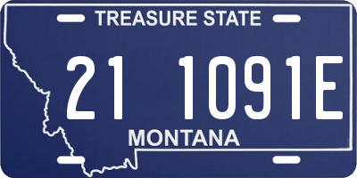 MT license plate 211091E