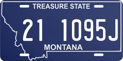 MT license plate 211095J