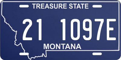 MT license plate 211097E