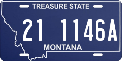 MT license plate 211146A