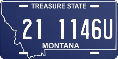 MT license plate 211146U