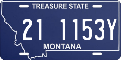 MT license plate 211153Y