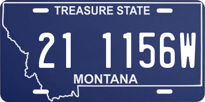 MT license plate 211156W