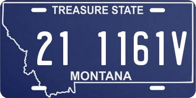 MT license plate 211161V