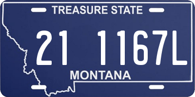MT license plate 211167L
