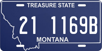 MT license plate 211169B