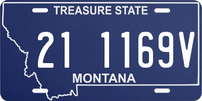 MT license plate 211169V