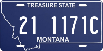 MT license plate 211171C