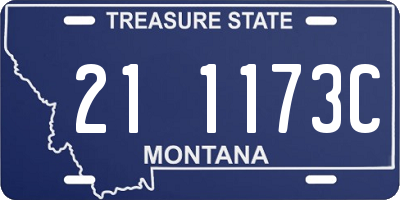 MT license plate 211173C