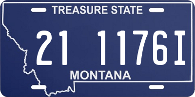 MT license plate 211176I