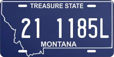 MT license plate 211185L