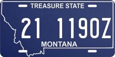 MT license plate 211190Z