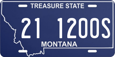 MT license plate 211200S